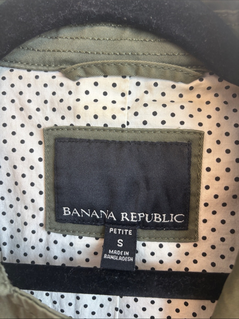 Banana Republic Olive Green Utility Jacket with Drawcord Waist - Picture 5 of 5